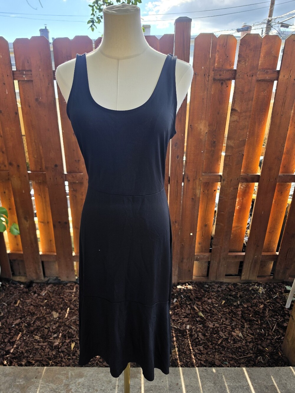 Gap Womens Classic Little Black Dress Scoop Neck Asymeteical Hem